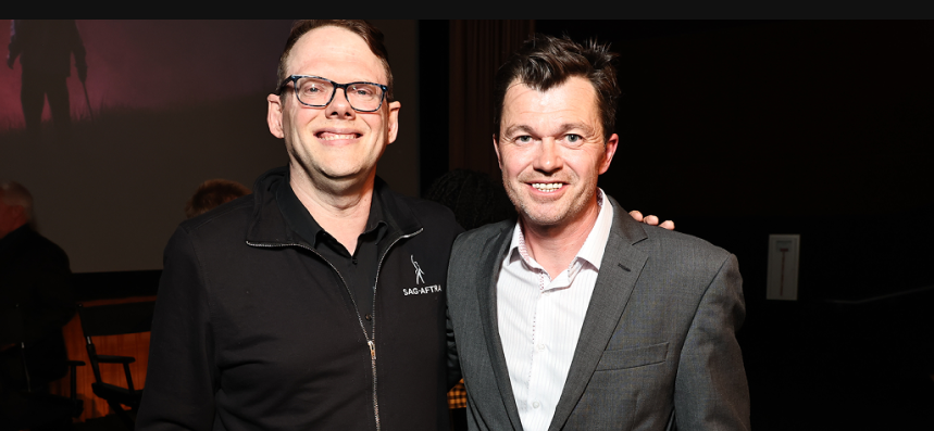 Scott Mann of Flawless with Duncan Crabtree-Ireland of SAG-AFTRA